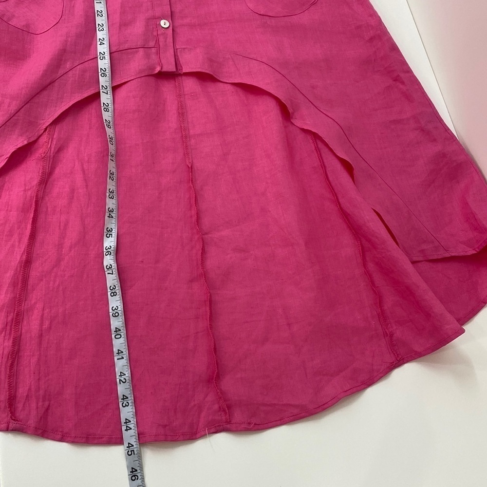 Lisa Renee Ramie Button Down Top Lagenlook Women's XL - Picture 10 of 11